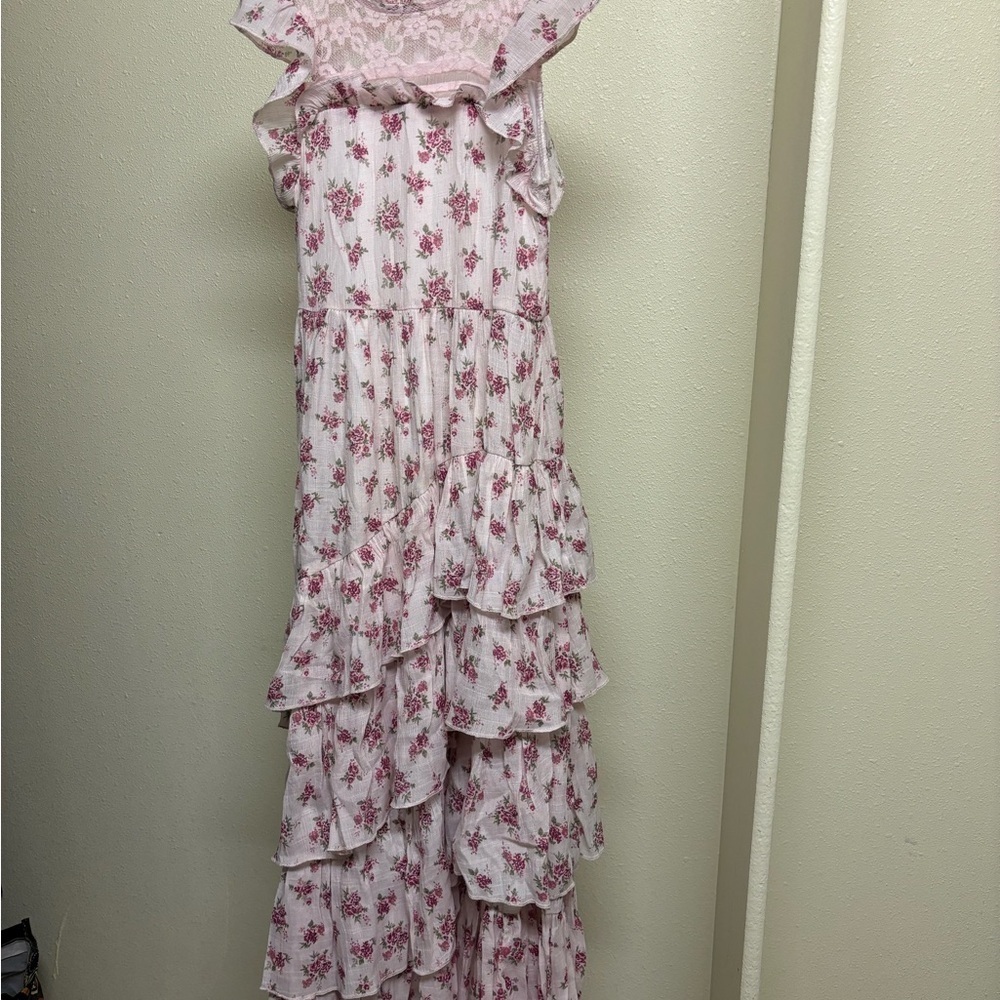 Mia Joy Floral Ruffle Maxi Dress